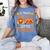 School Thankful I Teach The Cutest Little Turkeys Thanksgiving Teacher Women's Comfort Colors T-Shirt Blue Jean