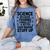 Science Because Figuring Things Out Teacher Scientific Adult Women's Comfort Colors T-Shirt Blue Jean