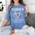 Science It's Like Magic But Real Teachers Students Scientist Women's Comfort Colors T-Shirt Blue Jean