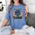 These Boots Are Made Teaching Western Cowboy Teacher Women's Comfort Colors T-Shirt Blue Jean