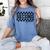 Second Grade Checkered Teacher 1st Day Back To School Women Women's Comfort Colors T-Shirt Blue Jean Second Grade Checkered Teacher 1st Day Back To School Women Women's Comfort Colors T-Shirt Blue Jean