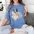 Sleepy Boston Terrier Pajama Men Women Kids Women's Comfort Colors T-Shirt Blue Jean