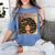 Smart Teacher Afro Girl Melanin African American Wowen Women's Comfort Colors T-Shirt Blue Jean
