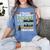 Social Studies Teacher Teach Scariest Zombies On Graveyard For Men Women Women's Comfort Colors T-Shirt Blue Jean