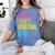 Sorry Can't Quilting Bye Teacher Student Quilting Women's Comfort Colors T-Shirt Blue Jean