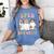SPED Boo Crew Halloween Floral Ghost Special Ed SPED Teacher For Men Women Kids Women's Comfort Colors T-Shirt Blue Jean