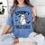 Spooky Toddler Teacher Halloween School Women's Comfort Colors T-Shirt Blue Jean
