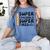 Super Teacher By Day Super Tired By Night Back To School Women's Comfort Colors T-Shirt Blue Jean