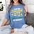 Super Teacher By Day Super Tired By Night Superheroes School Women's Comfort Colors T-Shirt Blue Jean