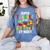 Super Teacher By Day Super Tired By Night Women's Comfort Colors T-Shirt Blue Jean Super Teacher By Day Super Tired By Night Women's Comfort Colors T-Shirt Blue Jean