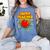 Superhero Teacher Appreciation Teaching Tee Women's Comfort Colors T-Shirt Blue Jean