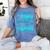 Swimming Teacher I Teach Tiny Humans To Swim Swim Instructor Women's Comfort Colors T-Shirt Blue Jean
