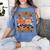 I Teach The Coolest Pumpkins In The Patch Teacher Halloween Women's Comfort Colors T-Shirt Blue Jean