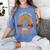 I Teach The Cutest Little Turkeys Thanksgiving Teacher Men Women Girls Kids Women's Comfort Colors T-Shirt Blue Jean
