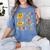 I Teach The Cutest Pumpkins Kindergarten Teacher Halloween Women's Comfort Colors T-Shirt Blue Jean I Teach The Cutest Pumpkins Kindergarten Teacher Halloween Women's Comfort Colors T-Shirt Blue Jean