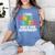 I Teach Kindergarten What Is Your Superpower Teacher Women's Comfort Colors T-Shirt Blue Jean