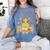 I Teach In My Pajamas Crayon Home School Teacher PJs Women's Comfort Colors T-Shirt Blue Jean