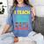I Teach Second Grade Superheroes Teacher Superhero Women's Comfort Colors T-Shirt Blue Jean
