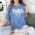 Teach Teacher Coquette Bow Pencil Back To School First Day Women's Comfort Colors T-Shirt Blue Jean Teach Teacher Coquette Bow Pencil Back To School First Day Women's Comfort Colors T-Shirt Blue Jean