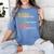 Teacher Kindness Compassion Confidence Teaching Women's Comfort Colors T-Shirt Blue Jean