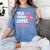 This Teacher Loves Her Flock Teaching Flamingo Girl Women's Comfort Colors T-Shirt Blue Jean This Teacher Loves Her Flock Teaching Flamingo Girl Women's Comfort Colors T-Shirt Blue Jean