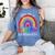 Teacher You Are a Rainbow Of Possibilities Funny Women's Comfort Colors T-Shirt Blue Jean Teacher You Are a Rainbow Of Possibilities Funny Women's Comfort Colors T-Shirt Blue Jean