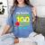 My Teacher Survived 100 Days Of Me Women's Comfort Colors T-Shirt Blue Jean