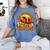 Teacher All Teachers Love Brains Halloween Party Women's Comfort Colors T-Shirt Blue Jean