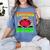 Teacher Teachers Love Brains Skeleton Hand Heart Halloween Women's Comfort Colors T-Shirt Blue Jean