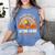 Teacher Thanksgiving Thankful For My Second Grade Turkeys Women's Comfort Colors T-Shirt Blue Jean