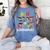 Teacher Of Tiny Superheroes Teach 100th Day Of School Men Women Girls Kids Women's Comfort Colors T-Shirt Blue Jean Teacher Of Tiny Superheroes Teach 100th Day Of School Men Women Girls Kids Women's Comfort Colors T-Shirt Blue Jean