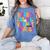 Teacher Of The Visually Impaired Blindness Awareness Women's Comfort Colors T-Shirt Blue Jean