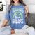 Teachers Love Brains Halloween Costume Trick Treat Zombie Women's Comfort Colors T-Shirt Blue Jean