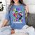 Teachers Are Superheroes Back To School Women's Comfort Colors T-Shirt Blue Jean
