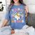 Teaching My Boos Ghost Teacher Cute Groovy Halloween Teacher Women's Comfort Colors T-Shirt Blue Jean
