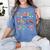 Teaching Future Leaders Otter Back To School Teacher Women's Comfort Colors T-Shirt Blue Jean