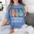 Teaching My Little Gnomies With Gnome For Teacher Women Women's Comfort Colors T-Shirt Blue Jean
