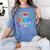 Team Ed Education Teacher Appreciation Back To School Women's Comfort Colors T-Shirt Blue Jean