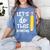 Lets Do This Test Day State Testing Teacher Motivational Women's Comfort Colors T-Shirt Blue Jean