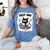 Test Day Stressed Cat Teacher Student Kids Testing Day Women's Comfort Colors T-Shirt Blue Jean