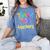 Thank You Teacher Appreciation Graduation Men Women Girls Kids Women's Comfort Colors T-Shirt Blue Jean