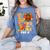 Thanksgiving Love Pre-K Teacher Turkey Autumn Fall For Men Women Girls Kids Women's Comfort Colors T-Shirt Blue Jean