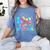 Tie Dye Happy 100th Day Of School Teacher Student 100 Days Women's Comfort Colors T-Shirt Blue Jean Tie Dye Happy 100th Day Of School Teacher Student 100 Days Women's Comfort Colors T-Shirt Blue Jean