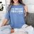 I Tie Shoelaces For a Living Elementary PE Teacher Women's Comfort Colors T-Shirt Blue Jean