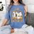 TK Boo Crew Preppy Halloween Floral Ghost TK Teacher Team TK Women's Comfort Colors T-Shirt Blue Jean TK Boo Crew Preppy Halloween Floral Ghost TK Teacher Team TK Women's Comfort Colors T-Shirt Blue Jean