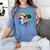 TK Teacher Transitional Kindergarten Heart Back To School Women's Comfort Colors T-Shirt Blue Jean