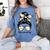 History Teacher Messy Bun Life Hair Glasses Women's Comfort Colors T-Shirt Blue Jean History Teacher Messy Bun Life Hair Glasses Women's Comfort Colors T-Shirt Blue Jean