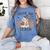 Trick Or Teach Teacher Women's Comfort Colors T-Shirt Blue Jean
