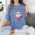 Trick Or Treat Point Your Feet Halloween Ghost Dance Teacher Women's Comfort Colors T-Shirt Blue Jean