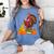 Turkey Reading Books Fall Thanksgiving Teacher Book Women's Comfort Colors T-Shirt Blue Jean